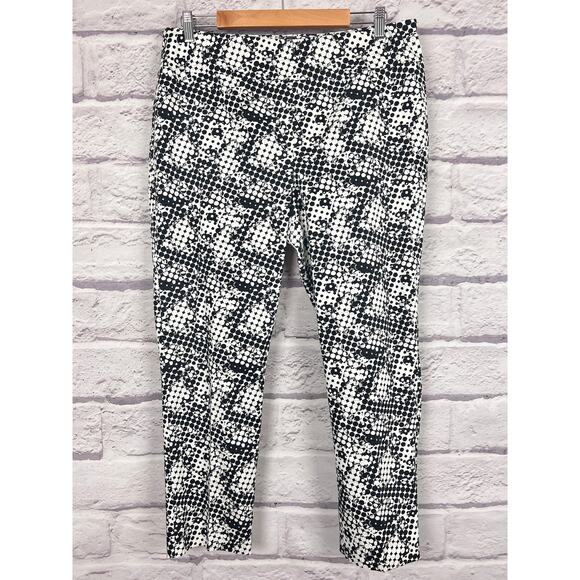 Joseph Ribkoff Womens 16 Artsy Minimalist Office Vacation Cropped Ankle Pants - Picture 3 of 8